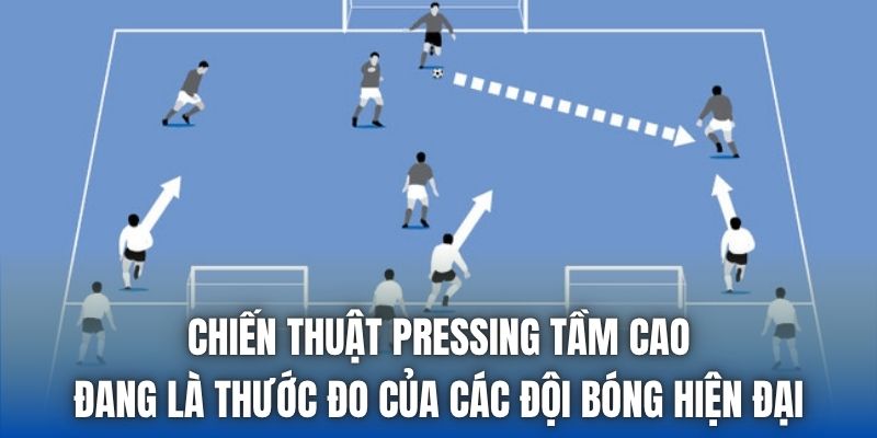 Chiến thuật pressing tầm cao đang là thước đo của các đội bóng hiện đại